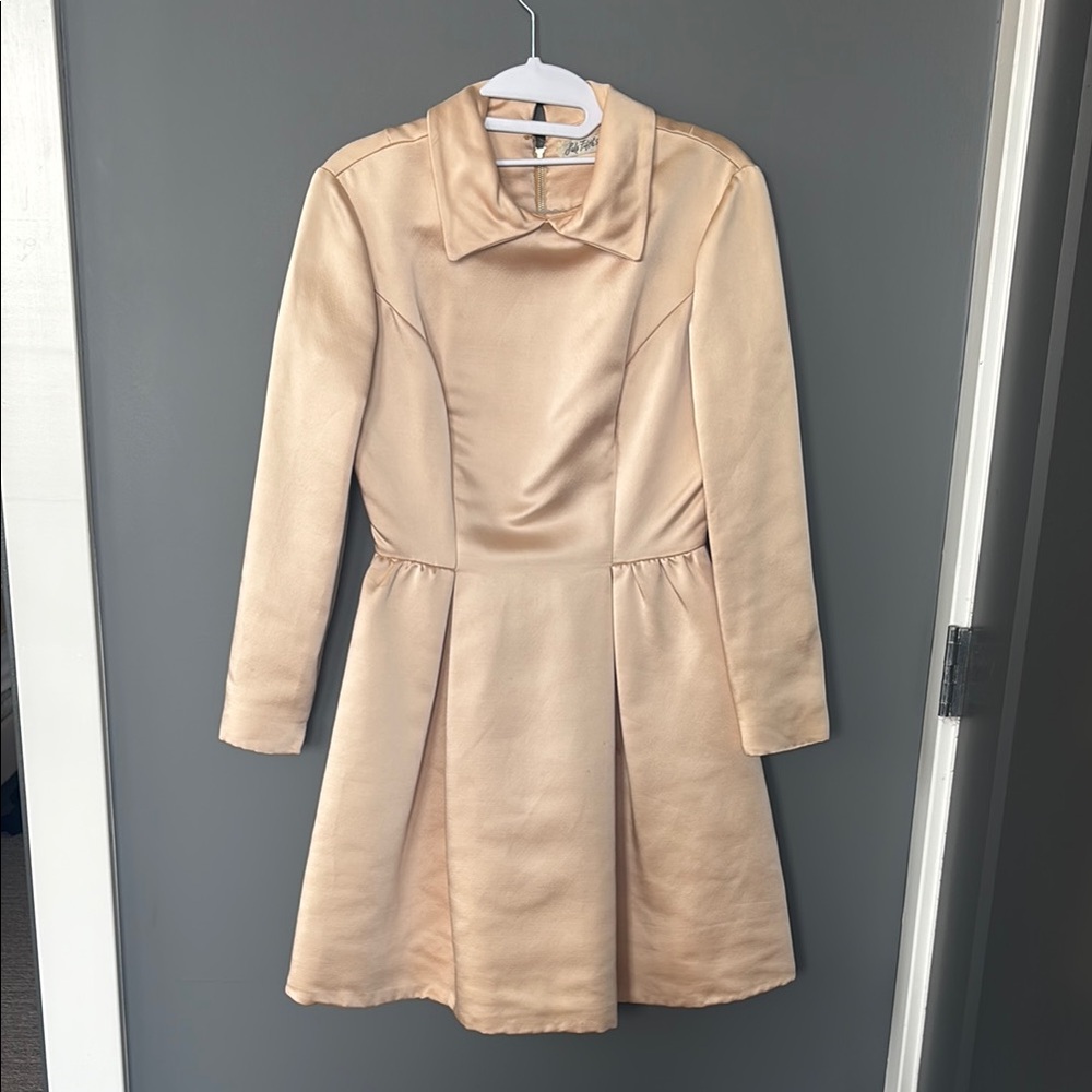 Vintage 1960s Saks Fifth Avenue Pink champagne dress size 8